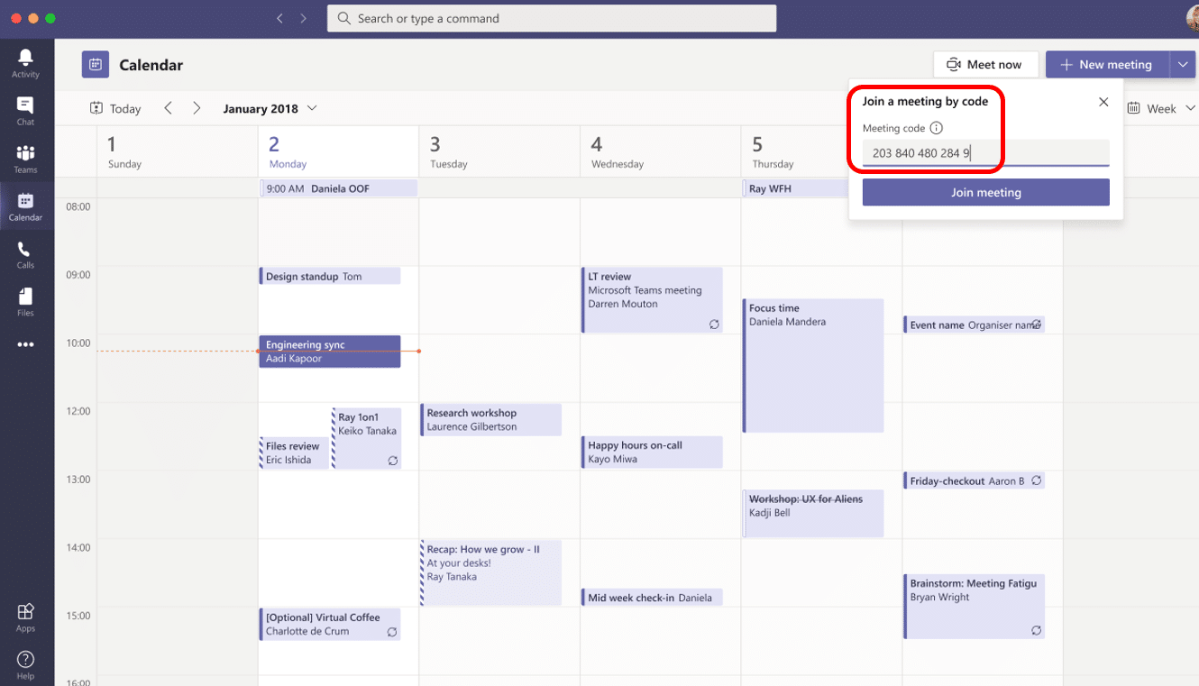 Teams: Join a meeting with digital meeting ID