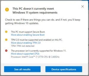 PC-Healthcheck-Tool-Error