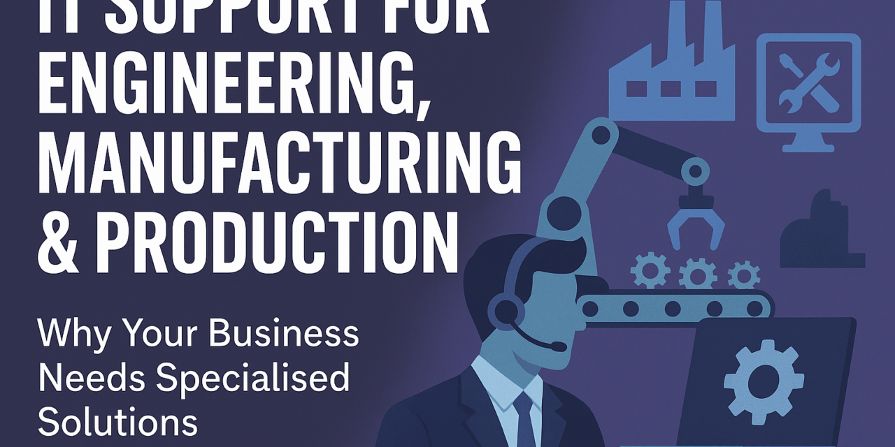 IT Support for Engineering, Manufacturing & Production: Why Your Business Needs Specialised Solutions